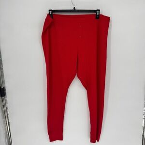 Old Navy Mens Red Thermal Long Johns Bottoms Pajama Pants Size‎ XXL Cozy New